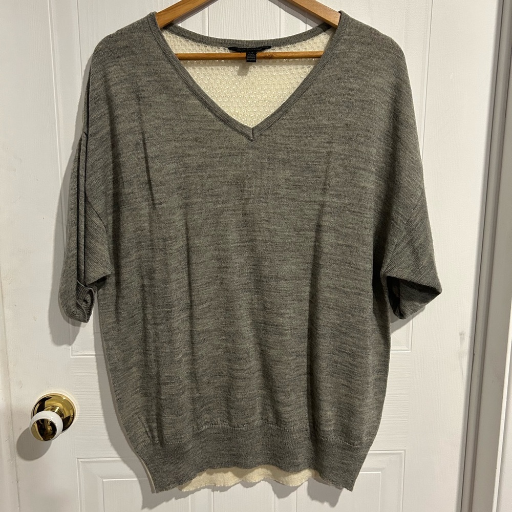 Sweater with netted back detail